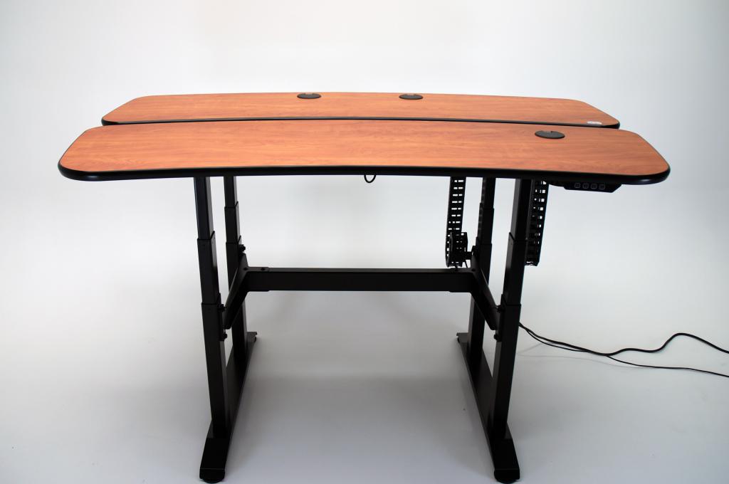 video editing desk, editing desk, electric desk, ergonomic desk, height adjustable console, height adjustable desk