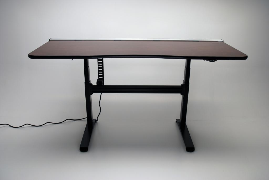 video editing desk, editing desk, electric desk, ergonomic desk, height adjustable console, height adjustable desk