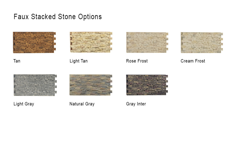 texture options, faux stone