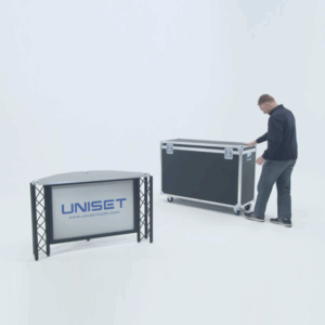UNIPRO Trade Show Exhibit News Desk & Mobile Carry Case