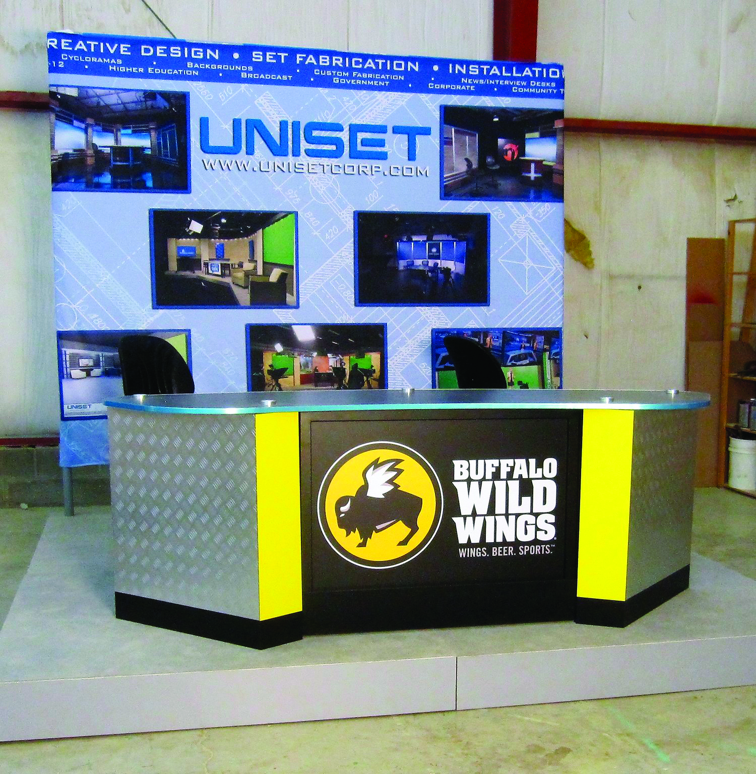 Buffalo Wild Wings UNIPRO Desk Vanity Panel(2)