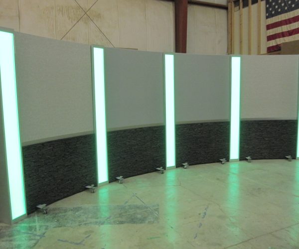 Rolling Panel System, Light box columns, LED columns, set background, studio background, reversible background ,modular background, UNISET