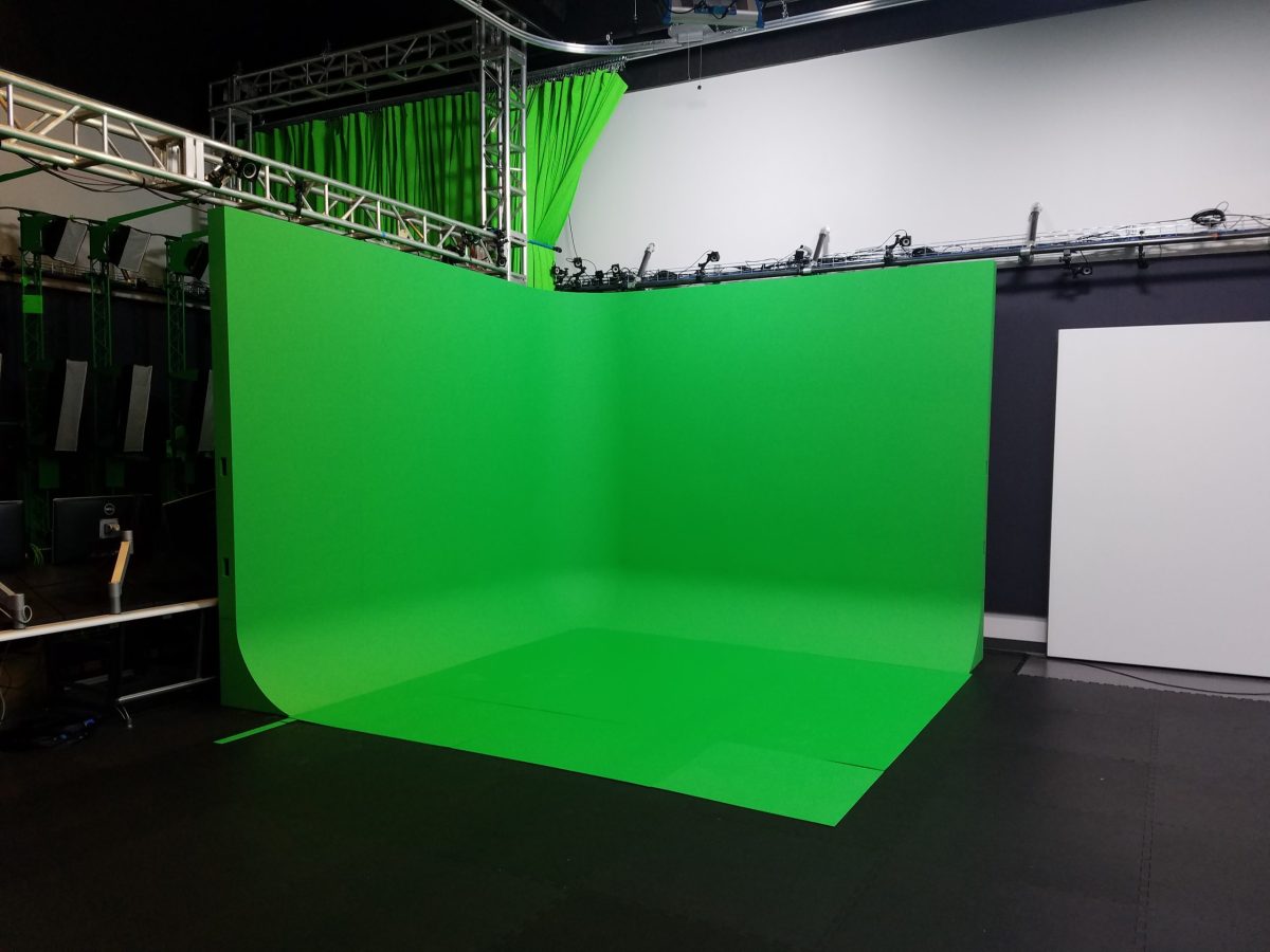 L shape green screen cyclorama
