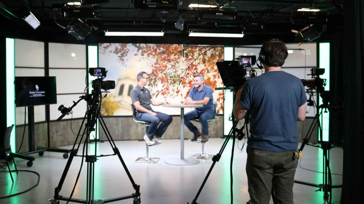 TV Set design with graphic panels