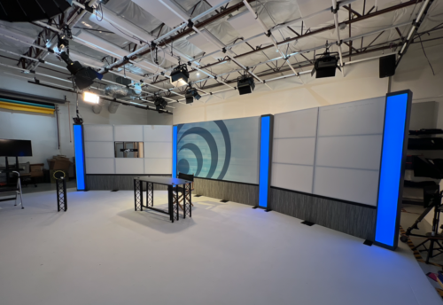 CLVR Transition panel modular studio background 